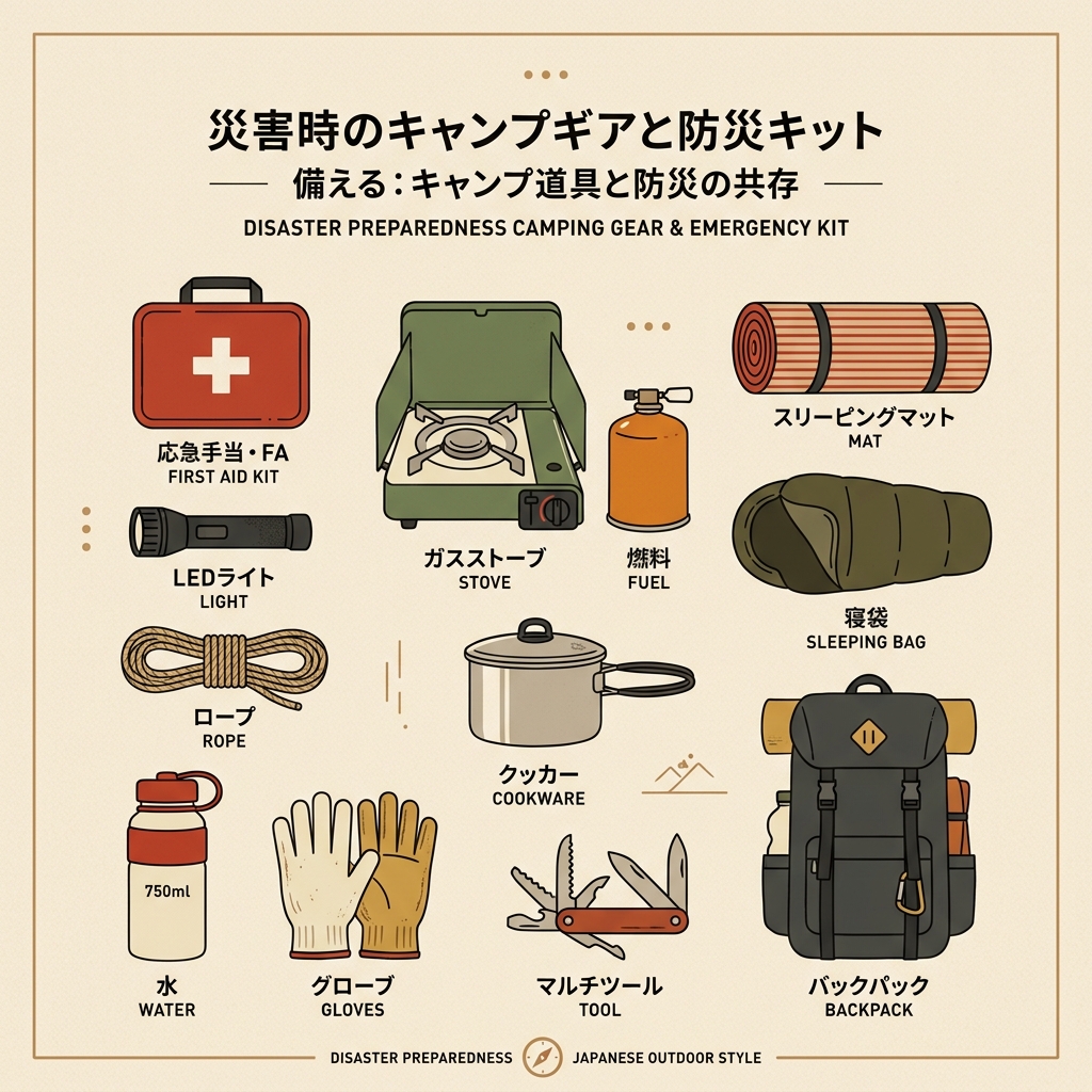 【神戸/アウトドアショップ】防災キャンプにもおすすめのアウトドアギア