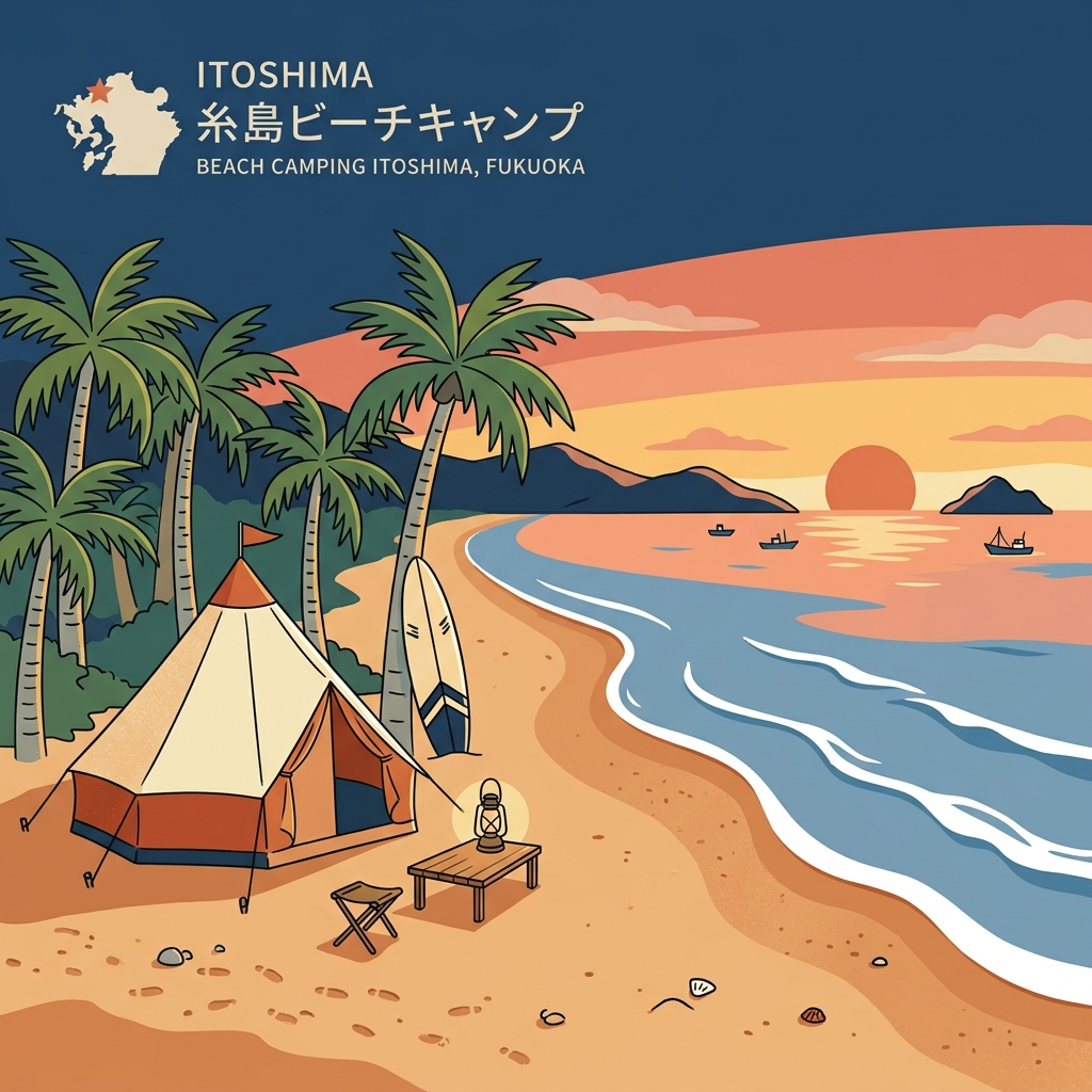 【糸島/キャンプ】海まで徒歩10秒！「DIVE」へ行ってきました！